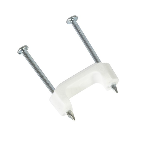 Gardner Bender Cable Staple, 12 in W Crown, 114 in L Leg, PlasticPolyethylene PS-50